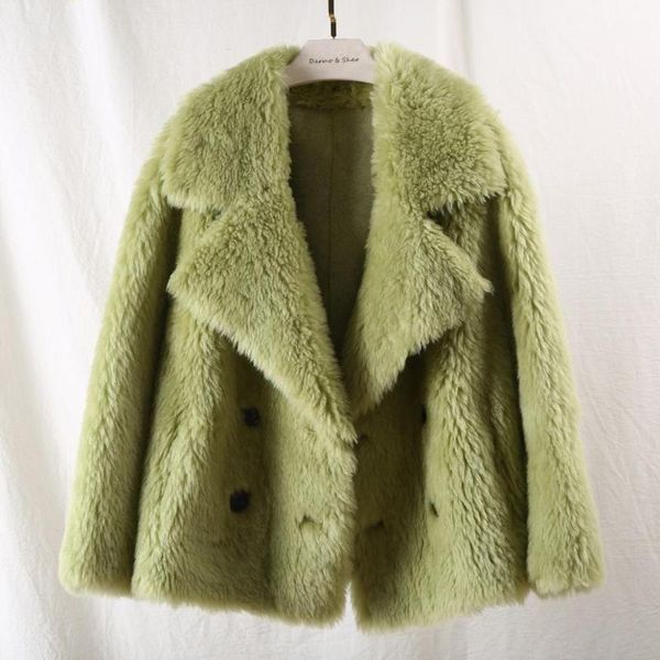 winter new style sheep shearing composite fur one fur coat short women's windbreaker winter jacket manteau femme, Black
winter new style sheep shearing composite fur one fur coat short women's windbreaker winter jacket manteau femme, Black