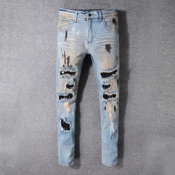 2021 new summer new men's jeans, blue cuts trousers fine fit streetwear biker jeans 5vd4
2021 new summer new men's jeans, blue cuts trousers fine fit streetwear biker jeans 5vd4