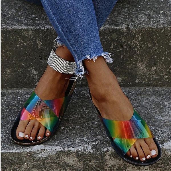 women's colorful slippers big size female summer beach slides 2021 ladies open toe casual flat woman casual shoes women footwear #n09w, Black
women's colorful slippers big size female summer beach slides 2021 ladies open toe casual flat woman casual shoes women footwear #n09w, Black