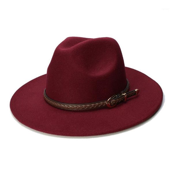 luckylianji retro women men vintage 100% wool wide brim cap fedora panama jazz bowler hat brown knit leather band (57cm/adjust)1, Blue;gray
luckylianji retro women men vintage 100% wool wide brim cap fedora panama jazz bowler hat brown knit leather band (57cm/adjust)1, Blue;gray