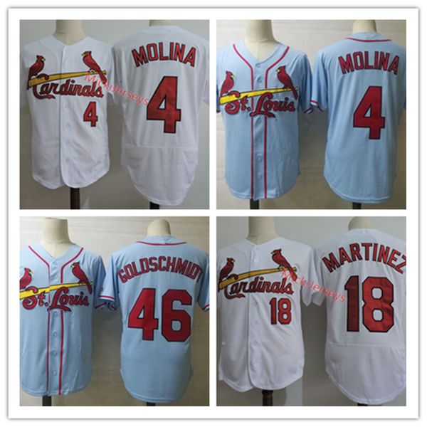 mens white #4 yadier molina jersey stitched #18 carlos martinez jersey light blue embroidery #46 paul goldschmidt jersey s-3xl, Black
mens white #4 yadier molina jersey stitched #18 carlos martinez jersey light blue embroidery #46 paul goldschmidt jersey s-3xl, Black