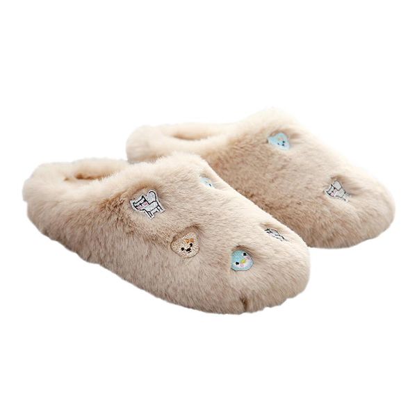 rubber soles can be worn outside, cotton slippers, hair, ladies winter home cotton slippers, indoor non-slip and warm, Black
rubber soles can be worn outside, cotton slippers, hair, ladies winter home cotton slippers, indoor non-slip and warm, Black