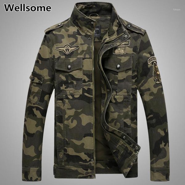mens camo bomber jackets men's spring autumn cargo jacket army outdoors clothes cotton motorcycle outerwear & coats1, Black;brown
mens camo bomber jackets men's spring autumn cargo jacket army outdoors clothes cotton motorcycle outerwear & coats1, Black;brown