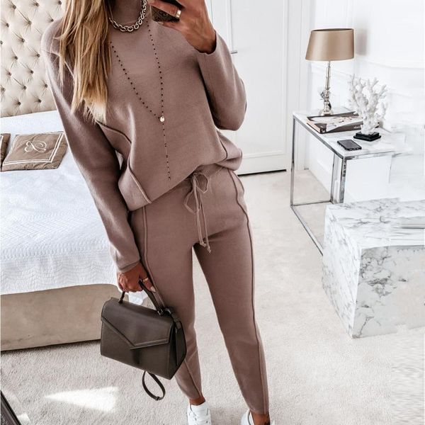 sweatshirt high neck for women long sleeve pocket pants casual 2 piece set ladies solid color sweatpants fitness sweatsuit, White;black
sweatshirt high neck for women long sleeve pocket pants casual 2 piece set ladies solid color sweatpants fitness sweatsuit, White;black