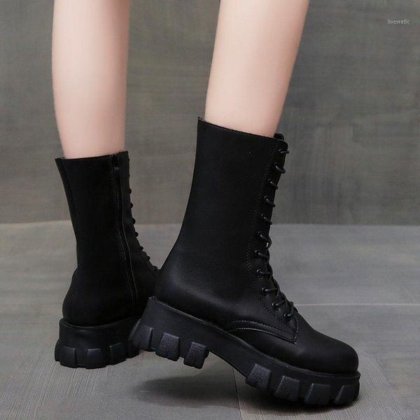 boots 2021 winter shoes women platform mid calf motorcyle white lace up riding equestrian botas mujer 8257g1, Black
boots 2021 winter shoes women platform mid calf motorcyle white lace up riding equestrian botas mujer 8257g1, Black