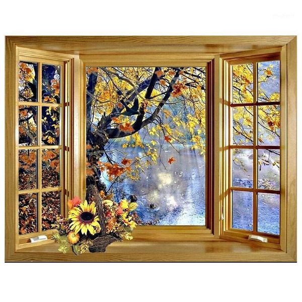 5d diy diamond painting window outside tree lake scenery cross stitch full square round drill wall arts & craftszp-24611
5d diy diamond painting window outside tree lake scenery cross stitch full square round drill wall arts & craftszp-24611