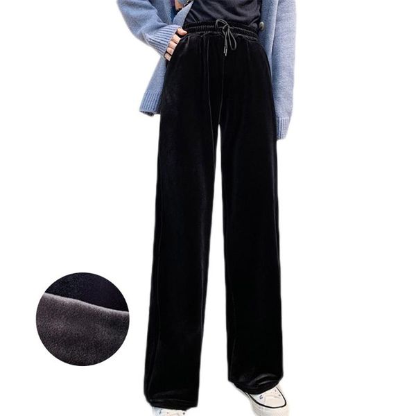 women's pants & capris women velvet wide leg drawstring high waist fleece lined flare trousers 6xda, Black;white
women's pants & capris women velvet wide leg drawstring high waist fleece lined flare trousers 6xda, Black;white