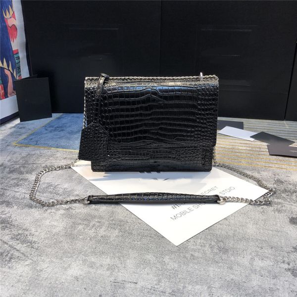 crocodile pattern sunset crossbody bags shoulder bags golden sliver chain hardware genuine leather women handbags purses messenger bag
crocodile pattern sunset crossbody bags shoulder bags golden sliver chain hardware genuine leather women handbags purses messenger bag