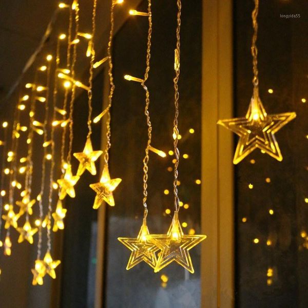 3.5m stars fairy lights christmas curtain lights decorations for home christmas ornaments new year garland home outdoor decor1
3.5m stars fairy lights christmas curtain lights decorations for home christmas ornaments new year garland home outdoor decor1