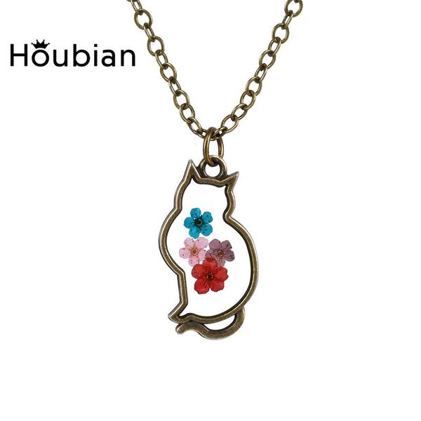 pendant necklaces houbian 2021 cat epoxy alloy necklace natural dry flower 6 colors, Silver
pendant necklaces houbian 2021 cat epoxy alloy necklace natural dry flower 6 colors, Silver