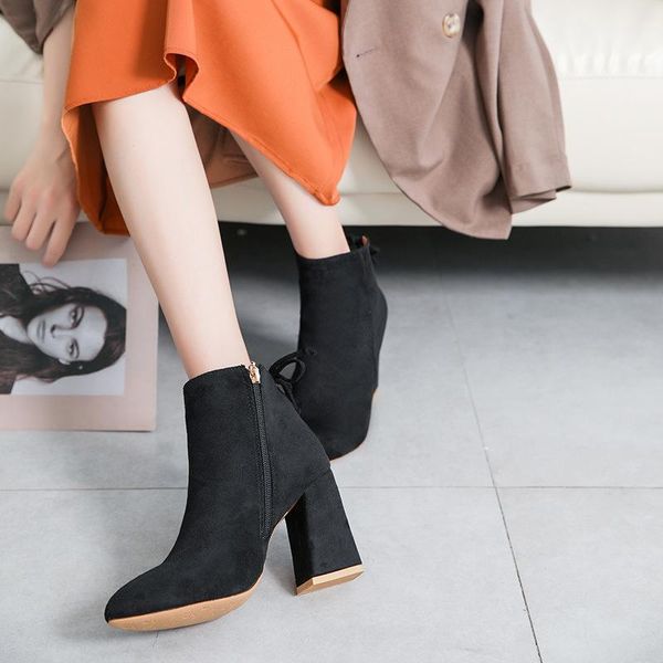 boots 2021 women ankle yellow color pointed toe zippers autumn spring casual lace-up size 35-39, Black
boots 2021 women ankle yellow color pointed toe zippers autumn spring casual lace-up size 35-39, Black