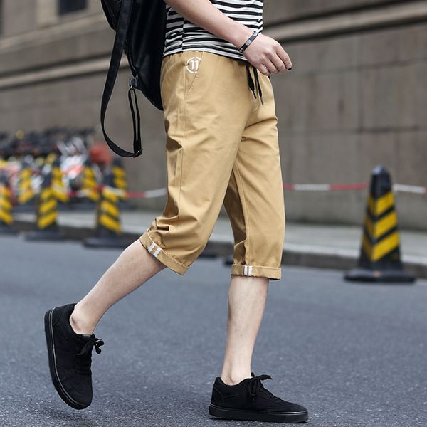 2020 pure cotton capris thin casual korean slim men's shorts summer pants fashion, White;black
2020 pure cotton capris thin casual korean slim men's shorts summer pants fashion, White;black