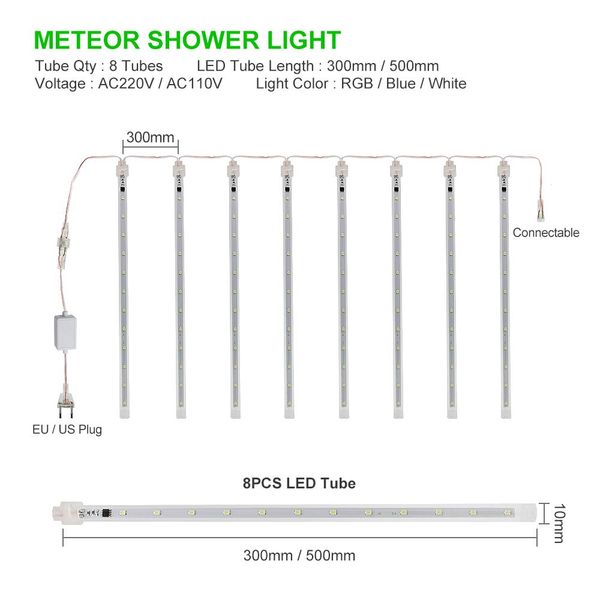 anblub 30cm 50cm 8 tubes waterproof meteor shower rain led string lights outdoor christmas decoration for home tree eu us plug swy wmtbkz
anblub 30cm 50cm 8 tubes waterproof meteor shower rain led string lights outdoor christmas decoration for home tree eu us plug swy wmtbkz