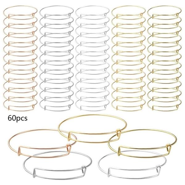 60pcs diy expandable bracelets adjustable wire bracelets blank beading bangles bx0c, Black
60pcs diy expandable bracelets adjustable wire bracelets blank beading bangles bx0c, Black