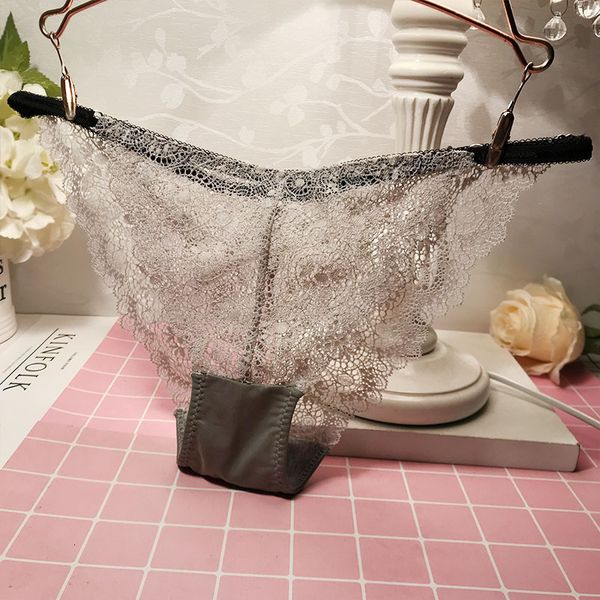 lace underwear women's transparent seductive briefs middle and low waist cotton crotch bandage girl's pants, Black;pink
lace underwear women's transparent seductive briefs middle and low waist cotton crotch bandage girl's pants, Black;pink