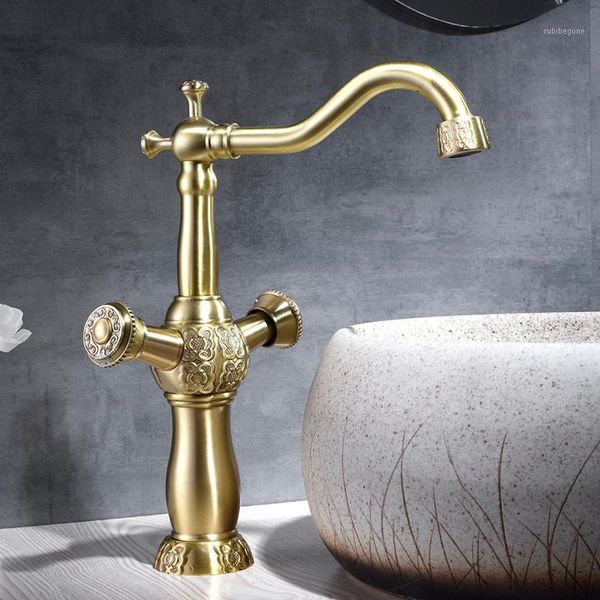 bathroom sink faucets antique brass finish 360 degree swivel basin faucet mixer bath& kitchen taps 1
bathroom sink faucets antique brass finish 360 degree swivel basin faucet mixer bath& kitchen taps 1