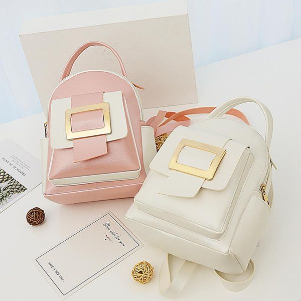 big capacity women backpack fashion color matching small backpack ladies shoulder crossbody bag soft leather female mini bolsa
big capacity women backpack fashion color matching small backpack ladies shoulder crossbody bag soft leather female mini bolsa