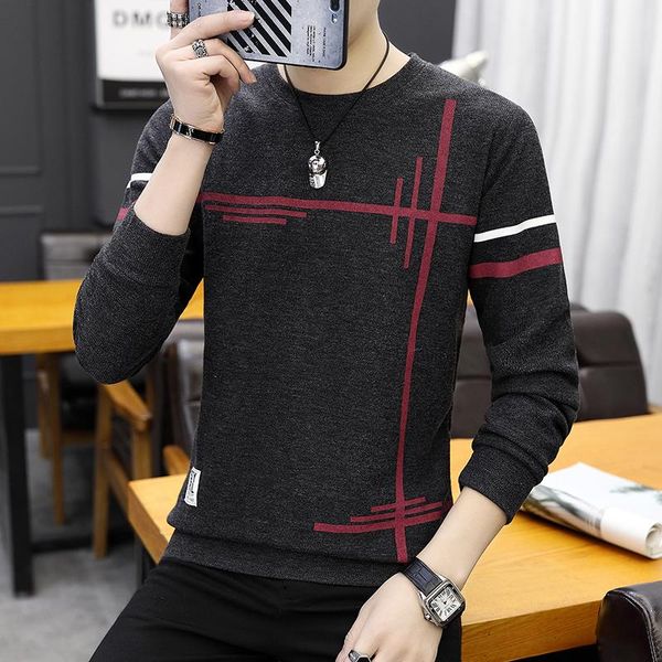 men's sweaters simple and fashionable round neck sweater autumn korean version of slim youth solid color long-sleeved t-shirt mal, White;black
men's sweaters simple and fashionable round neck sweater autumn korean version of slim youth solid color long-sleeved t-shirt mal, White;black