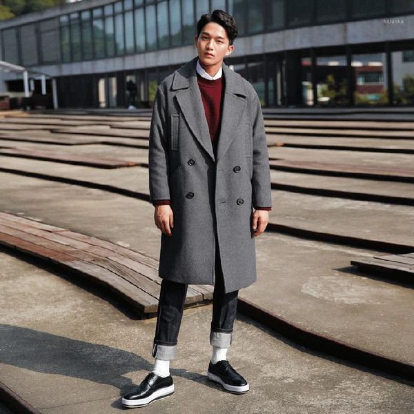 men's wool & blends men casual long coat for winter warrm thick double breasted male windbreaker outwear plus size 3xl lx19801, Black
men's wool & blends men casual long coat for winter warrm thick double breasted male windbreaker outwear plus size 3xl lx19801, Black