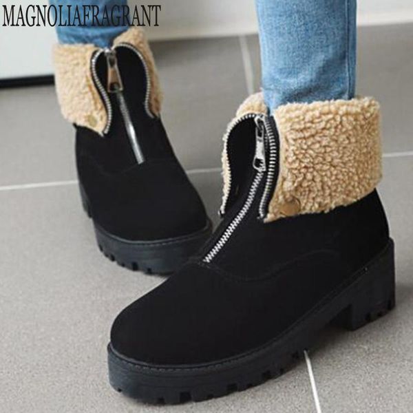 women's shoes fashion boots women round head thick with high-heeled boots flanging winter women zapatos de mujer y471, Black
women's shoes fashion boots women round head thick with high-heeled boots flanging winter women zapatos de mujer y471, Black
