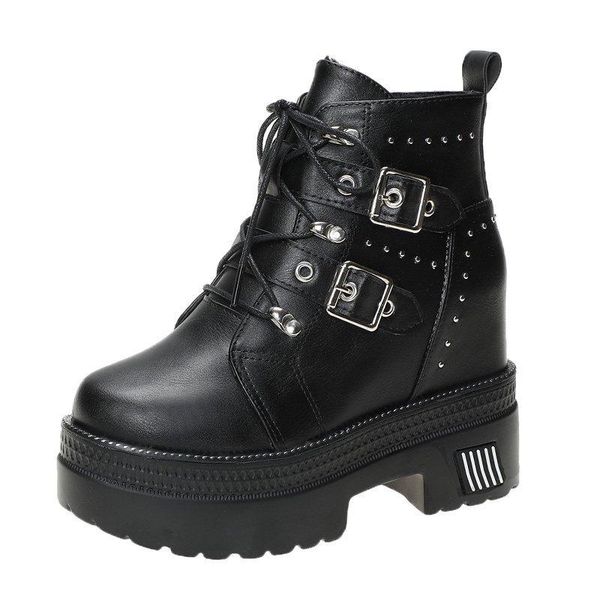 women ankle boots winter punk style metal buckle high heels platform boots woman 10cm wedges winter warm fur motorcycle, Black
women ankle boots winter punk style metal buckle high heels platform boots woman 10cm wedges winter warm fur motorcycle, Black