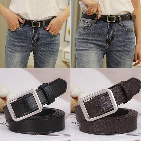 belts fashion black women belt silver square pin metal buckle leather for female lady jeans pants accessories, Black;brown
belts fashion black women belt silver square pin metal buckle leather for female lady jeans pants accessories, Black;brown