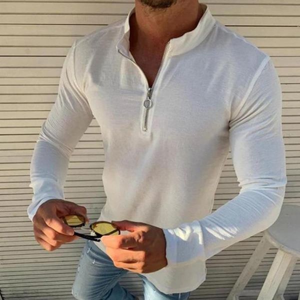 2021 new men's long sleeve t-shirt plain color zipper men's casual sports t-shirt drop shipping good quality, Black
2021 new men's long sleeve t-shirt plain color zipper men's casual sports t-shirt drop shipping good quality, Black
