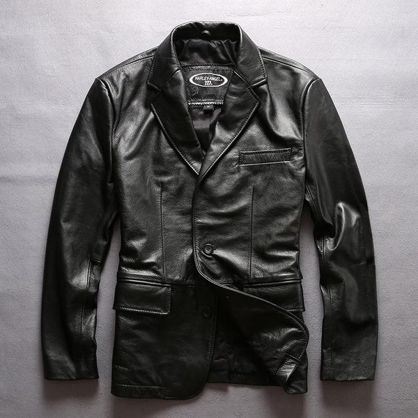 factory 2019 new men black genuine leather jacket blazer first layer soft cowhide leather business casual slim fit jackt blazers1
factory 2019 new men black genuine leather jacket blazer first layer soft cowhide leather business casual slim fit jackt blazers1