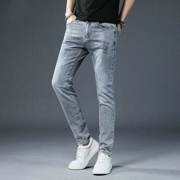 mens printed washed hole jeans summer fashion skinny bleached pencil pants hiphop street mens designer joggers jeans, Blue
mens printed washed hole jeans summer fashion skinny bleached pencil pants hiphop street mens designer joggers jeans, Blue