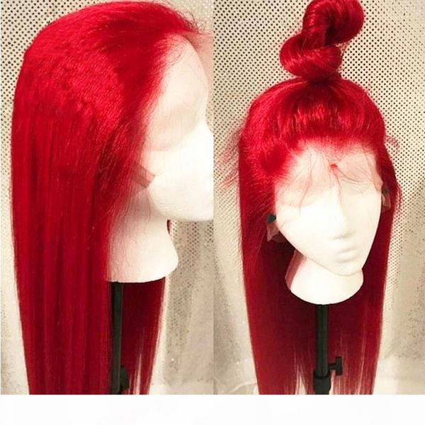 long silky straight hair red color glueless synthetic lace front wigs heat resistant cosolay party wigs for women fiber hair, Black
long silky straight hair red color glueless synthetic lace front wigs heat resistant cosolay party wigs for women fiber hair, Black