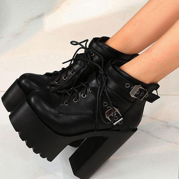 boots brand platform square high heels ankle boot winter woman shoes fashion motorcycles, Black
boots brand platform square high heels ankle boot winter woman shoes fashion motorcycles, Black