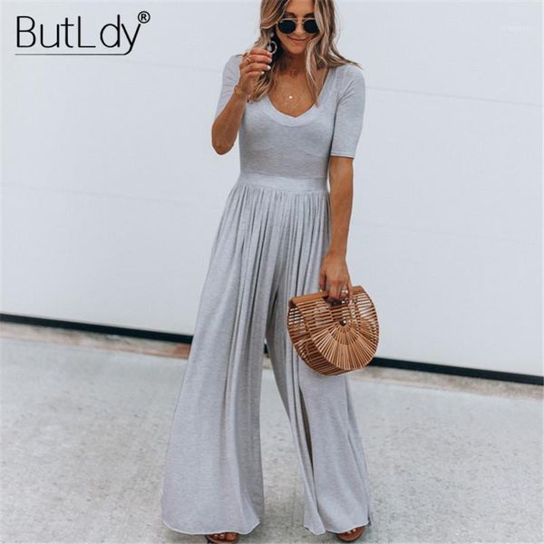 wide leg pants long jumpsuit women short sleeve fashion pleated jumpsuit summer romper 2020 loose bodysuit casual overalls1, Black;white
wide leg pants long jumpsuit women short sleeve fashion pleated jumpsuit summer romper 2020 loose bodysuit casual overalls1, Black;white