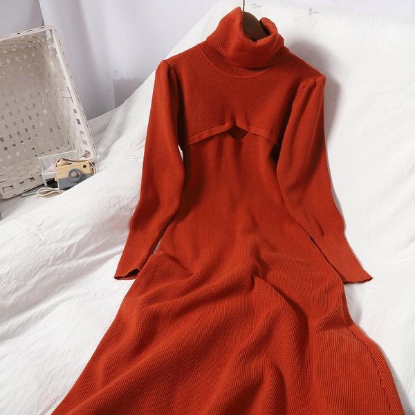 casual dresses winter wear korean pullover high neck show thin solid color knitting dress fashion hollow women1, Black;gray
casual dresses winter wear korean pullover high neck show thin solid color knitting dress fashion hollow women1, Black;gray