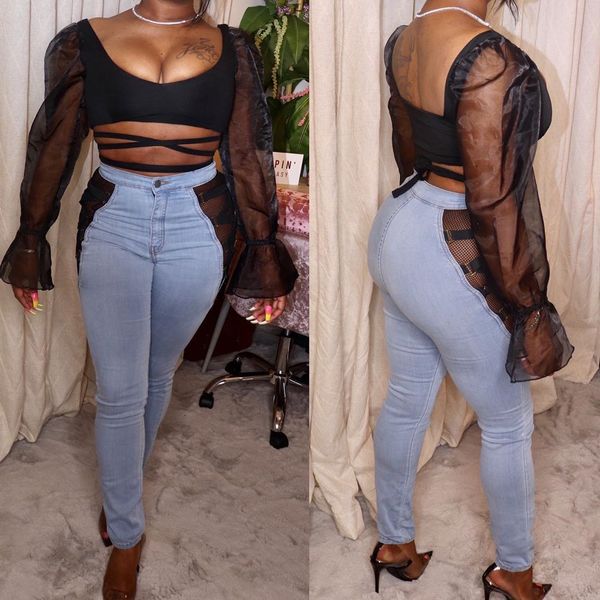 2021 spring autumn gauze seam thin stretch female high waist and small light feet ladies jeans nntl, Blue
2021 spring autumn gauze seam thin stretch female high waist and small light feet ladies jeans nntl, Blue