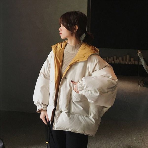 two-sided hooded cotton-padded women's 2020 autumn and winter new bread short thickened tide all-match student jacket icgl, Tan;black
two-sided hooded cotton-padded women's 2020 autumn and winter new bread short thickened tide all-match student jacket icgl, Tan;black