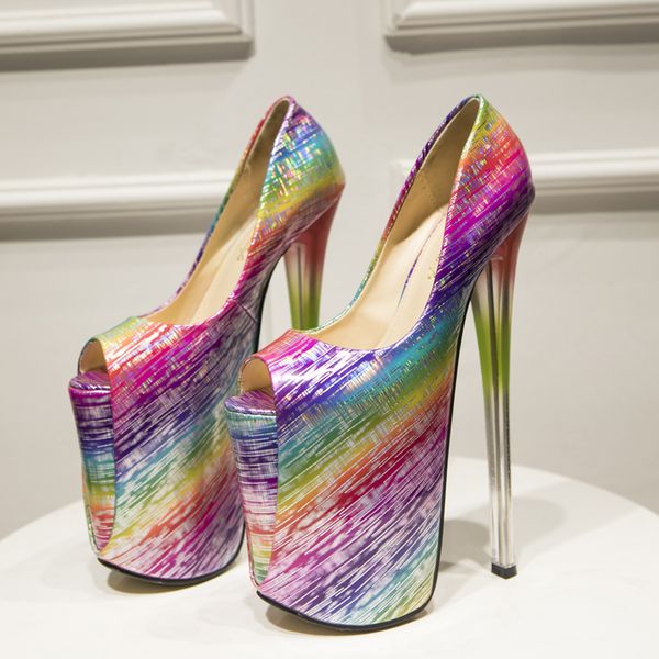 2020 ultra-high high-heeled 22cm fashion leather fish mouth plutonium small stiletto shoes female pumps y6b5, Black
2020 ultra-high high-heeled 22cm fashion leather fish mouth plutonium small stiletto shoes female pumps y6b5, Black