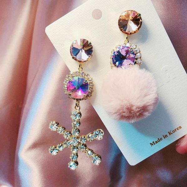 dangle & chandelier mengjiqiao korean winter fashion asymmetric snowflake crystal drop earrings for women fluffy ball pompon pendientes jewe, Silver
dangle & chandelier mengjiqiao korean winter fashion asymmetric snowflake crystal drop earrings for women fluffy ball pompon pendientes jewe, Silver