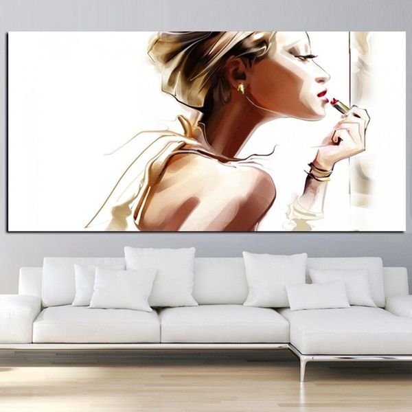 modern colorful makeup girl portrait oil painting fashion poster and prints canvas wall art picture for living room cuadros decoration
modern colorful makeup girl portrait oil painting fashion poster and prints canvas wall art picture for living room cuadros decoration
