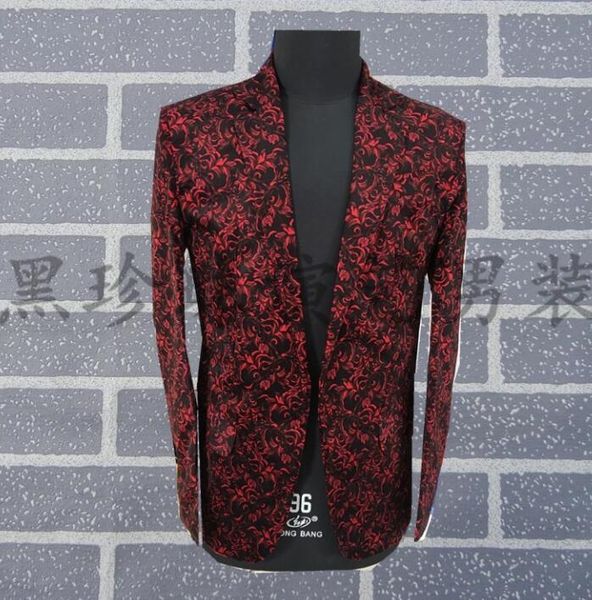 men's suits & blazers flower pattern men designs masculino homme stage costumes for singers sequin blazer dance clothes jacket style dr, White;black
men's suits & blazers flower pattern men designs masculino homme stage costumes for singers sequin blazer dance clothes jacket style dr, White;black