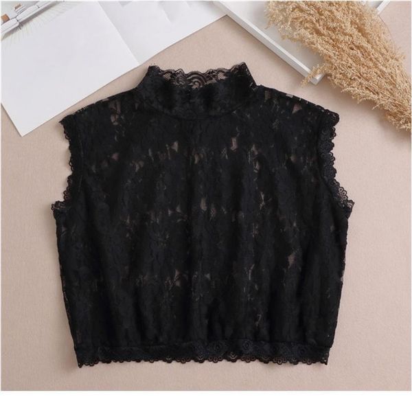 women hollow floral lace false fake collar turtleneck detachable dickey half shirt blouse elegant sleeveless u jlldcs, Blue;red
women hollow floral lace false fake collar turtleneck detachable dickey half shirt blouse elegant sleeveless u jlldcs, Blue;red