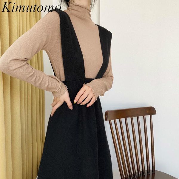 kimutomo knitted strap dress women autumn fashion japanese sweet style girls solid slim high waist a-line sleeveless vestidos, Black;gray
kimutomo knitted strap dress women autumn fashion japanese sweet style girls solid slim high waist a-line sleeveless vestidos, Black;gray