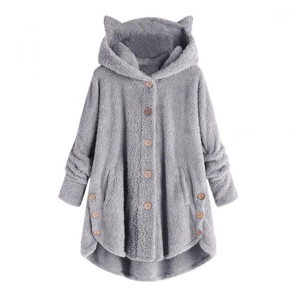 new autumn women jacket casual solid color cat ear hooded ladies jacket button loose long sleeve fashion women's clothing 20211, Black
new autumn women jacket casual solid color cat ear hooded ladies jacket button loose long sleeve fashion women's clothing 20211, Black