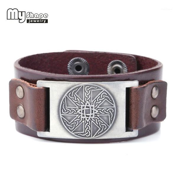 bangle my shape amulet sun wheel pendant for optimism vintage rivet bracelets friend nordic viking men genuine leather bangles1, Black
bangle my shape amulet sun wheel pendant for optimism vintage rivet bracelets friend nordic viking men genuine leather bangles1, Black