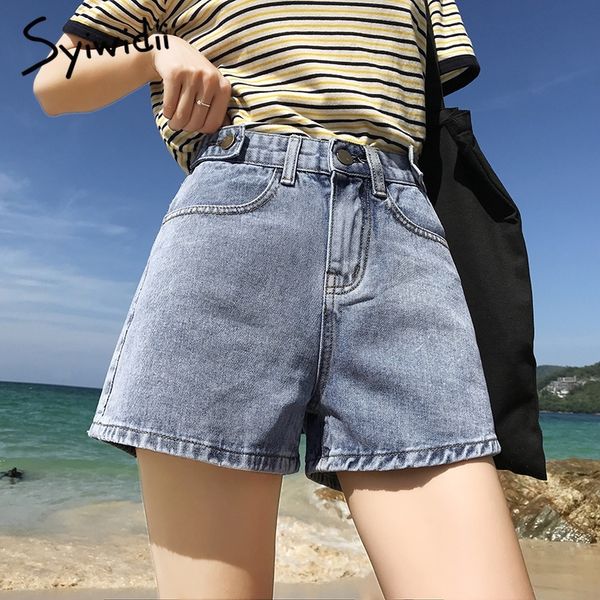 womens denim summer mom high waist woman plus size short femme blue gray beige wide leg shorts jeans y200822
womens denim summer mom high waist woman plus size short femme blue gray beige wide leg shorts jeans y200822