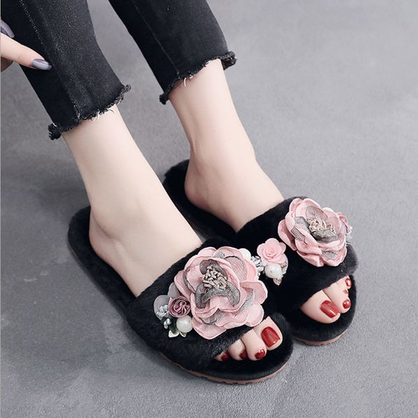women's cotton antiskid thermal wool shoes cowhide soled flat bottomed slippers x1020, Black
women's cotton antiskid thermal wool shoes cowhide soled flat bottomed slippers x1020, Black