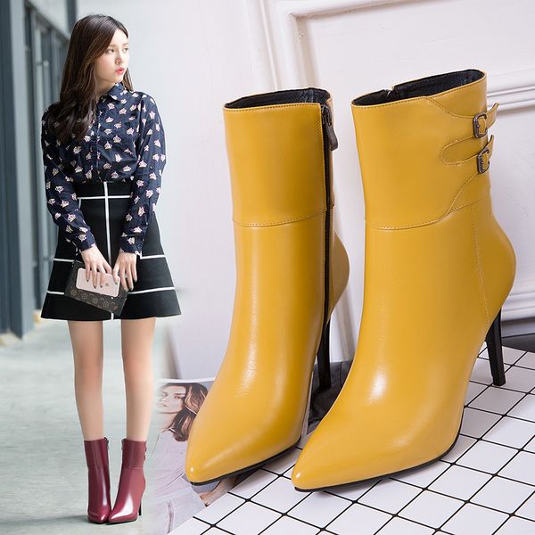 2021 female heels can choose 5cm/7cm/9cm boots three colours women's shoes cyberstar 0ffc, Black
2021 female heels can choose 5cm/7cm/9cm boots three colours women's shoes cyberstar 0ffc, Black
