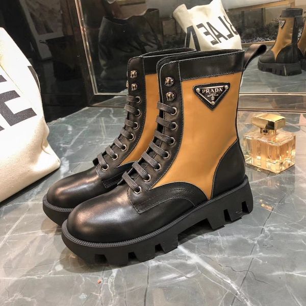 designer womens boots luxury black camel triangular metal label glossy leather stitching nylon round head flat heel with box s
designer womens boots luxury black camel triangular metal label glossy leather stitching nylon round head flat heel with box s