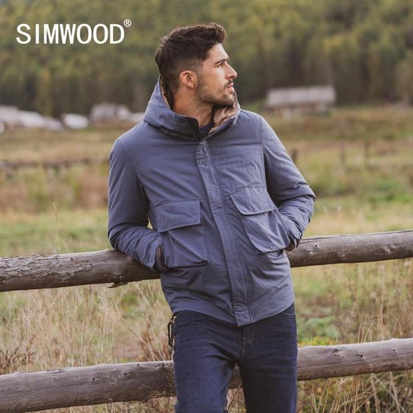 simwood 2020 winter new 90% white down duck coats men hooded fashion pockets brand clothing si980623, Black
simwood 2020 winter new 90% white down duck coats men hooded fashion pockets brand clothing si980623, Black