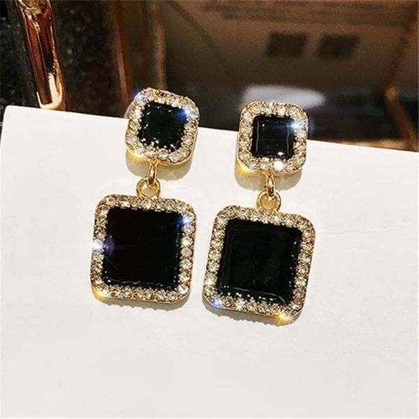 dangle & chandelier 2021 black square geometric earrings for women crystal luxury wedding rhinestone earring gold color statement bijoux, Silver
dangle & chandelier 2021 black square geometric earrings for women crystal luxury wedding rhinestone earring gold color statement bijoux, Silver