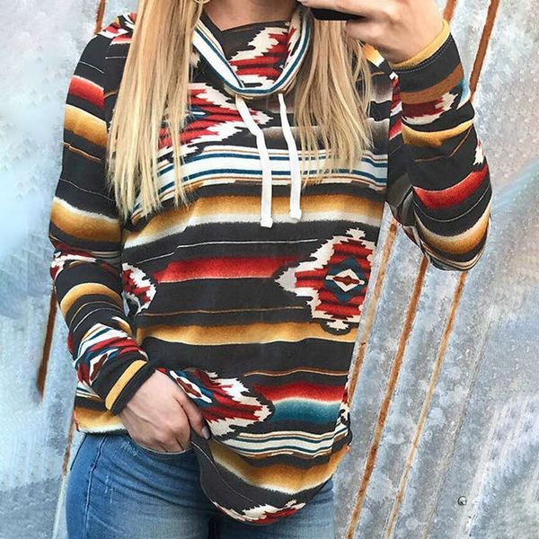 large bohemian high neck long sleeve autumn / winter fashion versatile t-shirt 2531175, Black;gray
large bohemian high neck long sleeve autumn / winter fashion versatile t-shirt 2531175, Black;gray